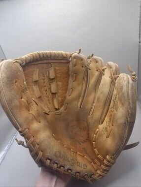 Vintage Rawlings Top Grain Cowhide Baseball Glove Dual Hinge RHT